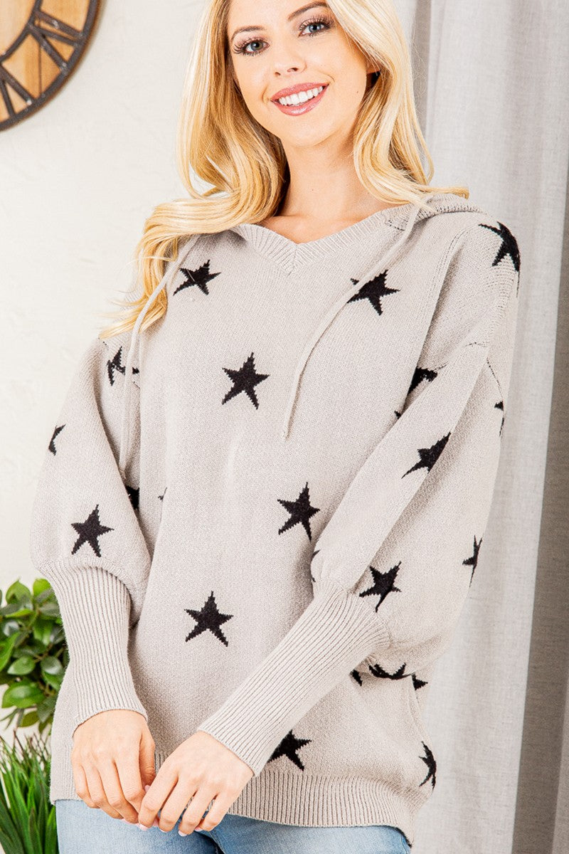 Stasha Star Hooded Sweater