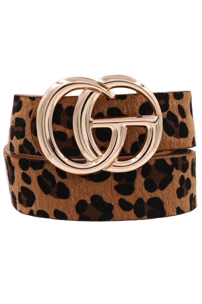 Gigi Leopard Belt In Leopard