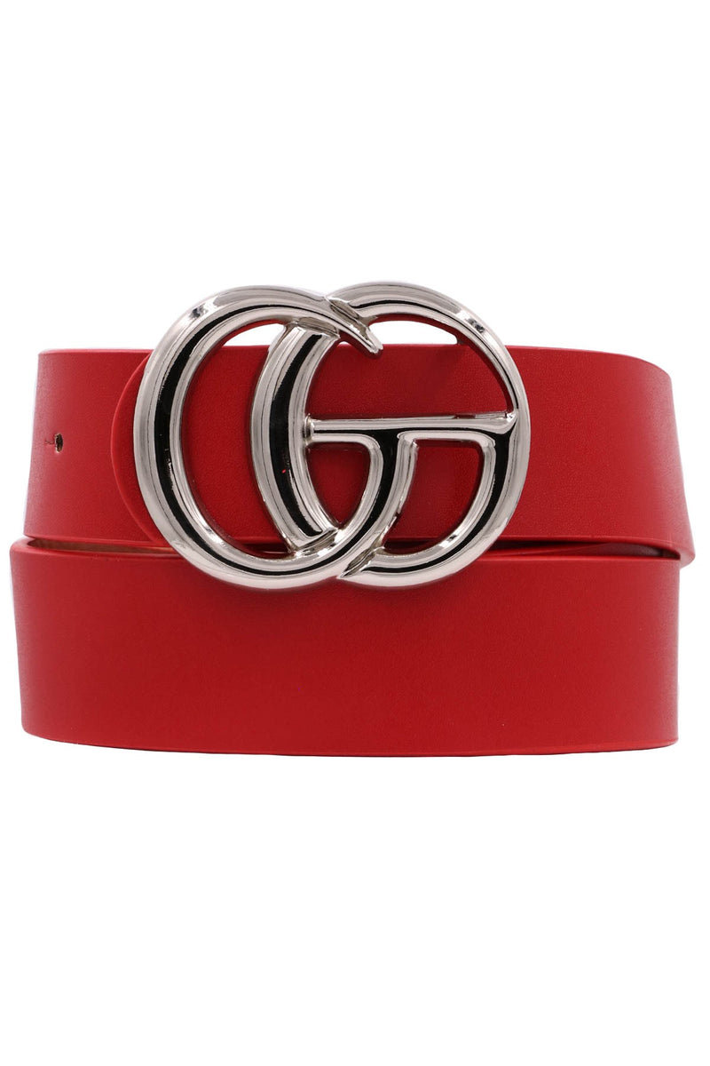 Gigi Leopard Belt In Red