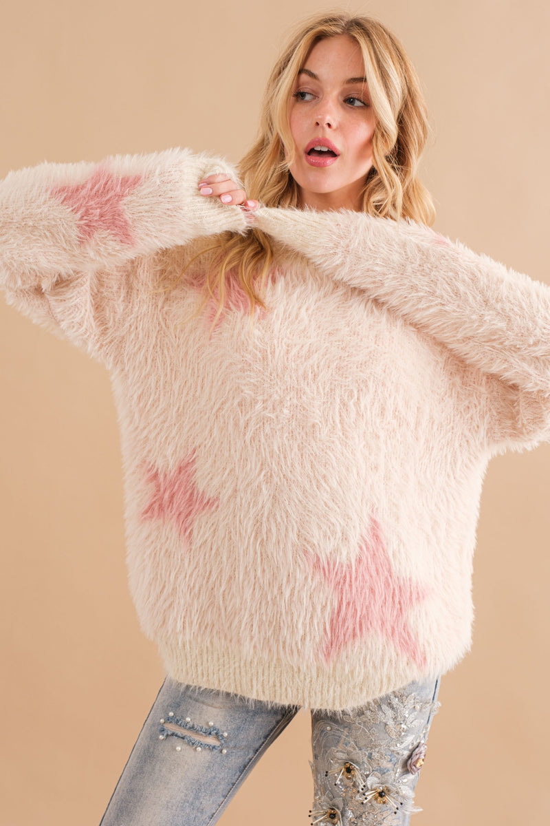 Lilly Fuzy Star Sweater