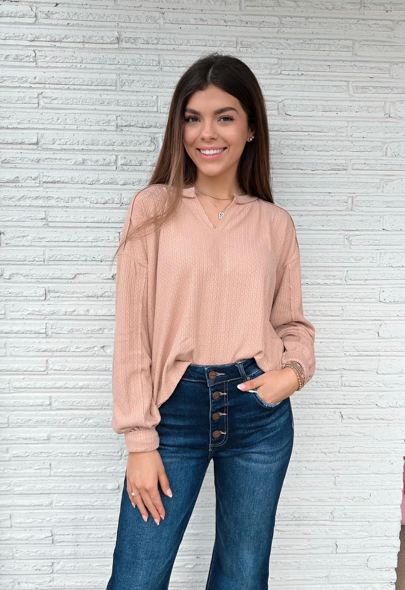 Gabby Stitch Knit Top