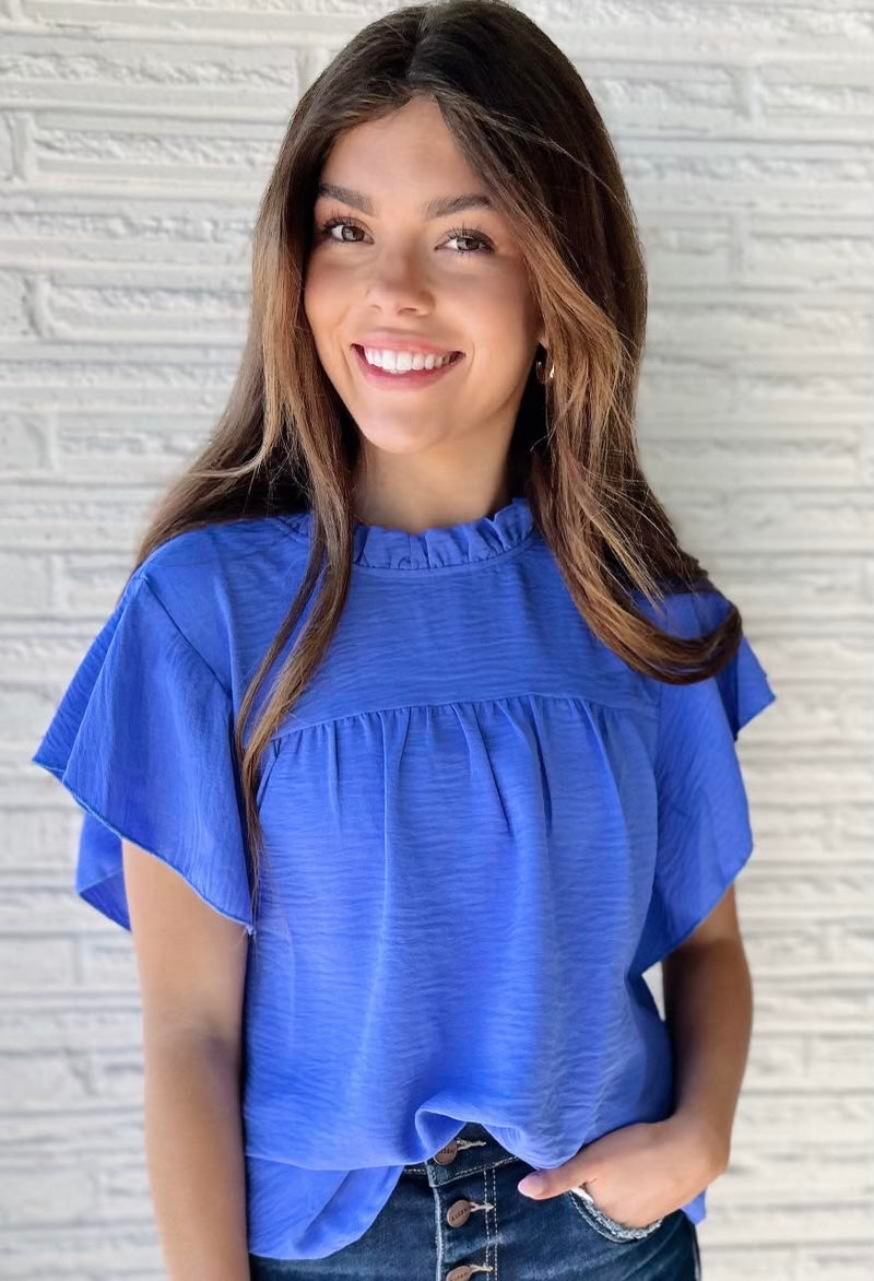 Raelynn Ruffle Sleeve Top