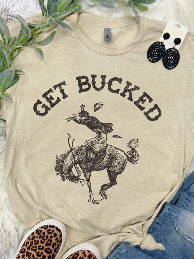 Get Bucked Tan Tee