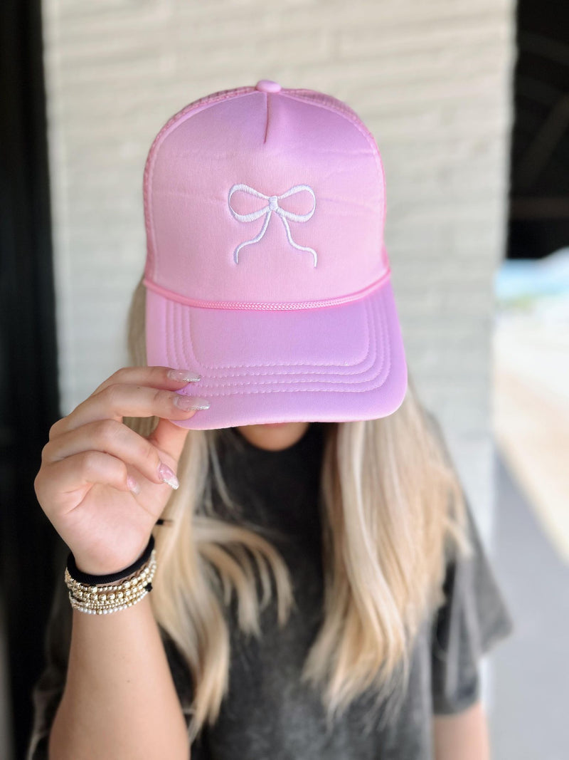 Ribbon Bow Trucker Hat