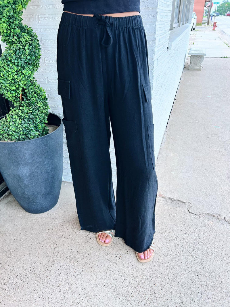 Miranda Linen Cargo Pants