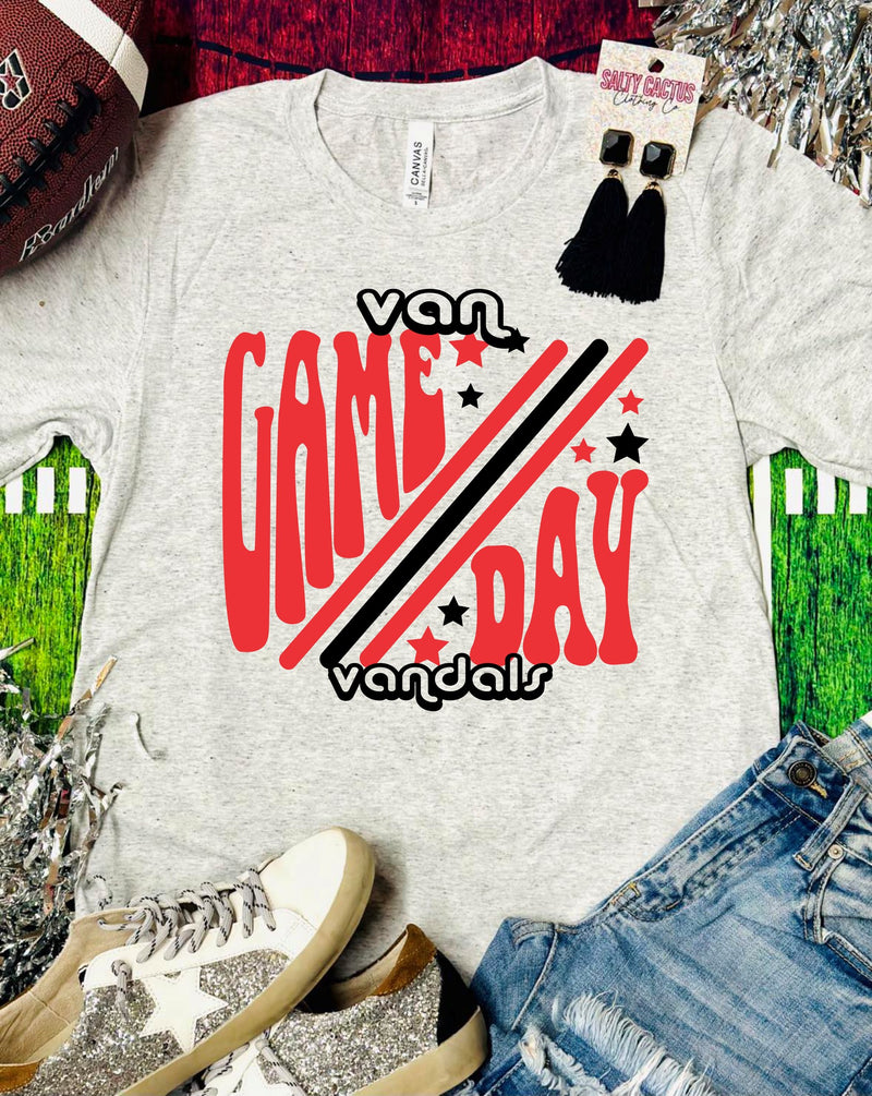 Game Day Retro City Mascot Triblend Ash Grey Bella