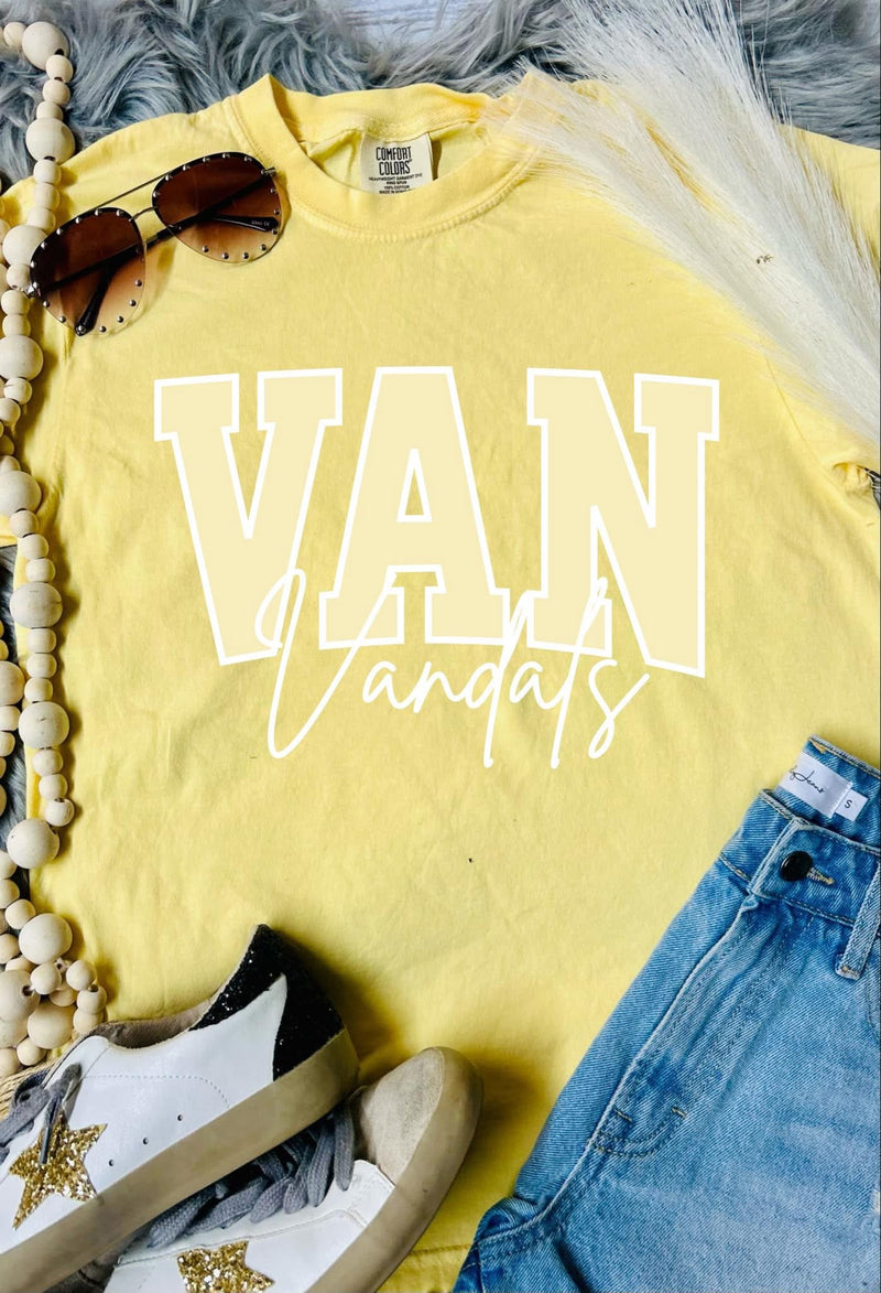 *DTF* Two Toned Custom Name Comfort Color Tee (Copy)