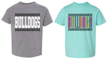 *DTF* Girls/Boys Checkered Mascot Tees