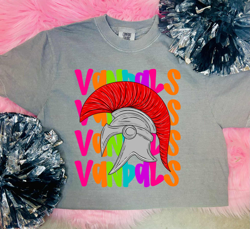 *DTF* Preppy Neon Star Mascot Grey Comfort