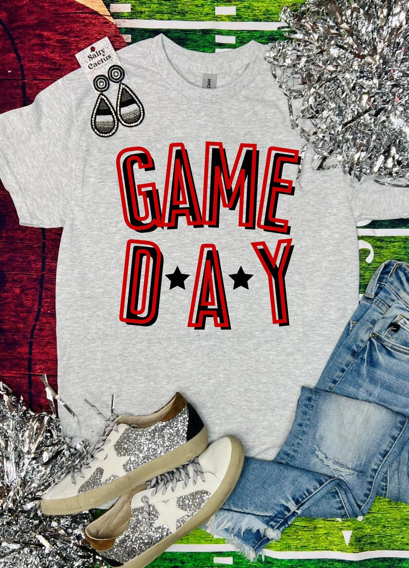 Game Day Stars Ash Grey Tee