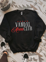 *DTF* Preppy Mascot Athletic Color Club Black Sweatshirt