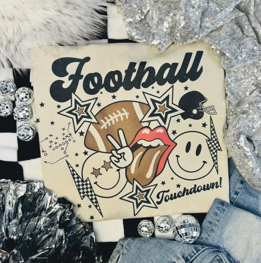 Football Tongue Star Tan Tee