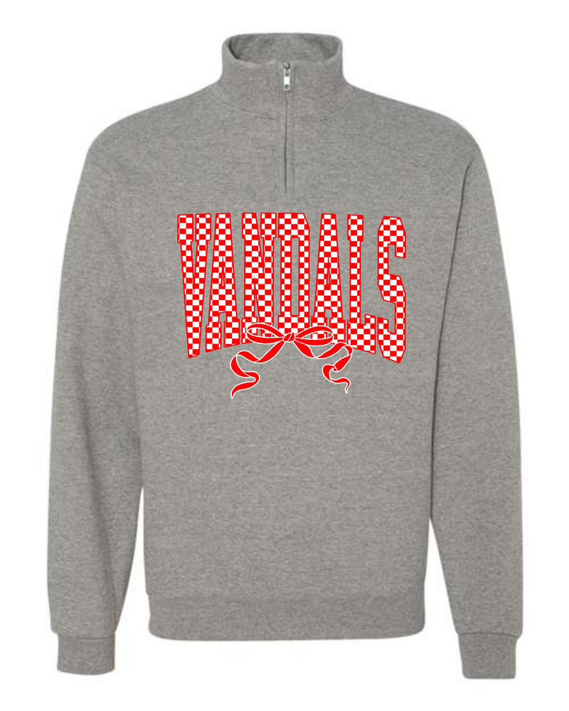 *DTF* Vandals Checkered Bow Oxford Quarter Zip