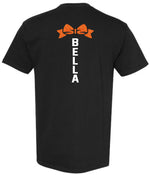 *DTF* Indians Glittery Cheer Black Bella Tee