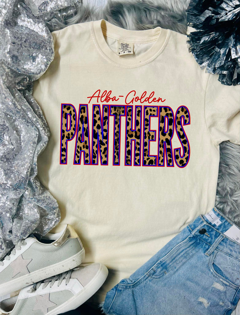 *DTF* Tall Leopard Mascot Ivory CC Tee