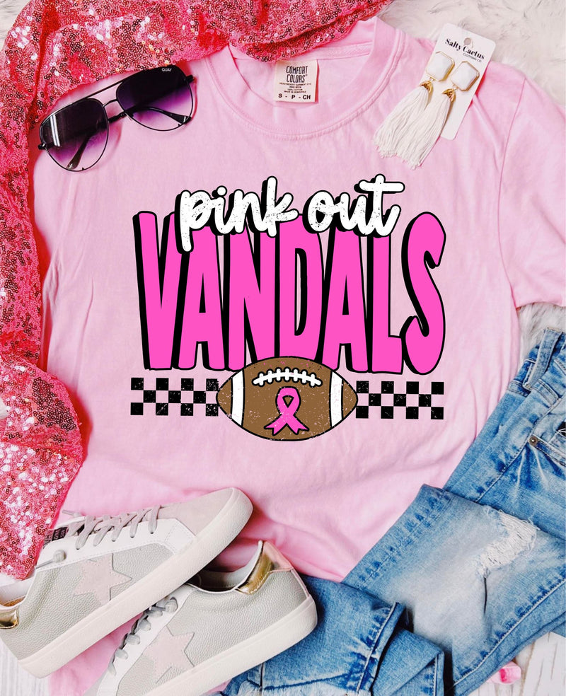 *DTF* Vandals Pink Out Blossom Pink Comfort Color Tee