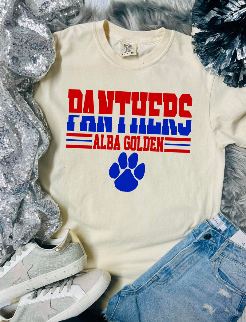 *DTF* Panthers Alba 3 Line Spirit Ivory Comfort Color