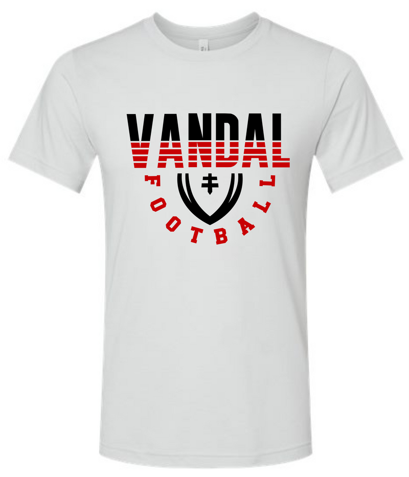 Vandal Football Striped Silver Grey Bella