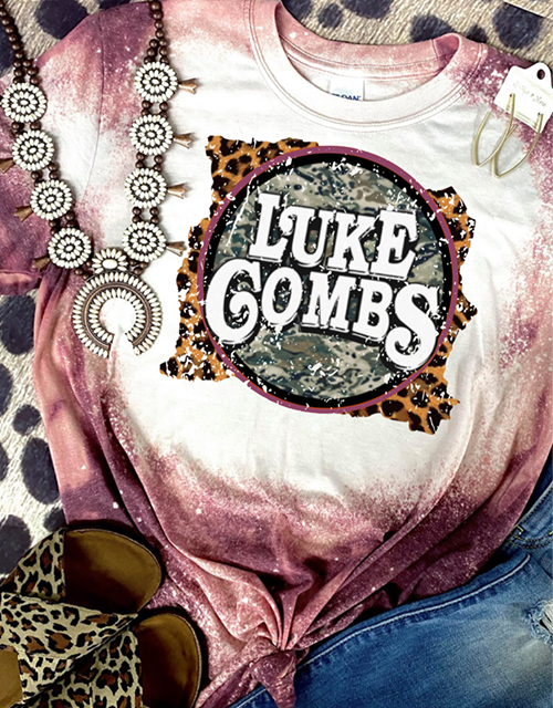 Luke Combs Camo Bleached Tee