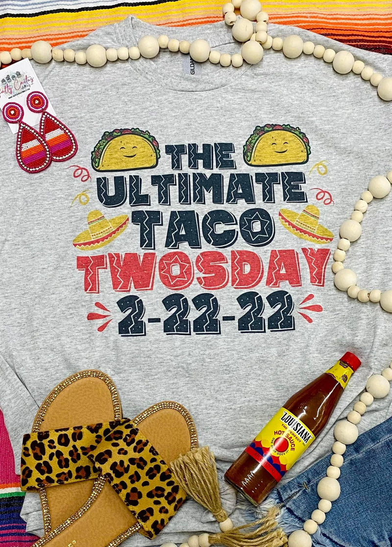 Kids The Ultimate Taco Twosday Grey Tee