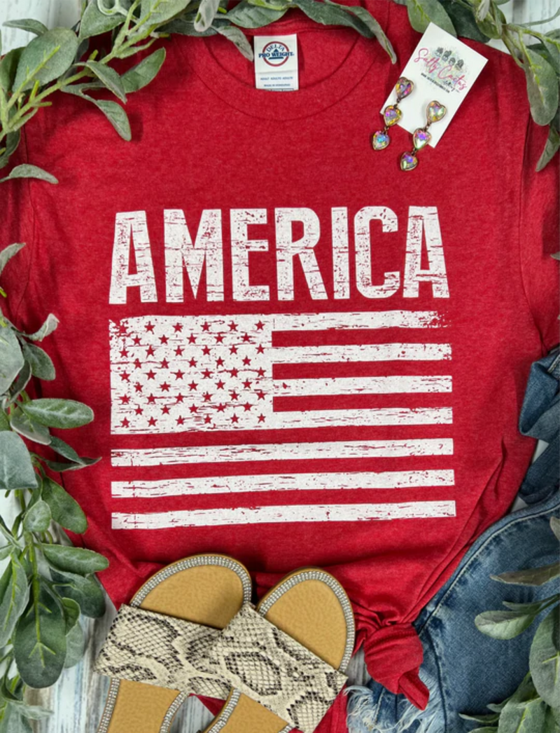 **America Red Tee